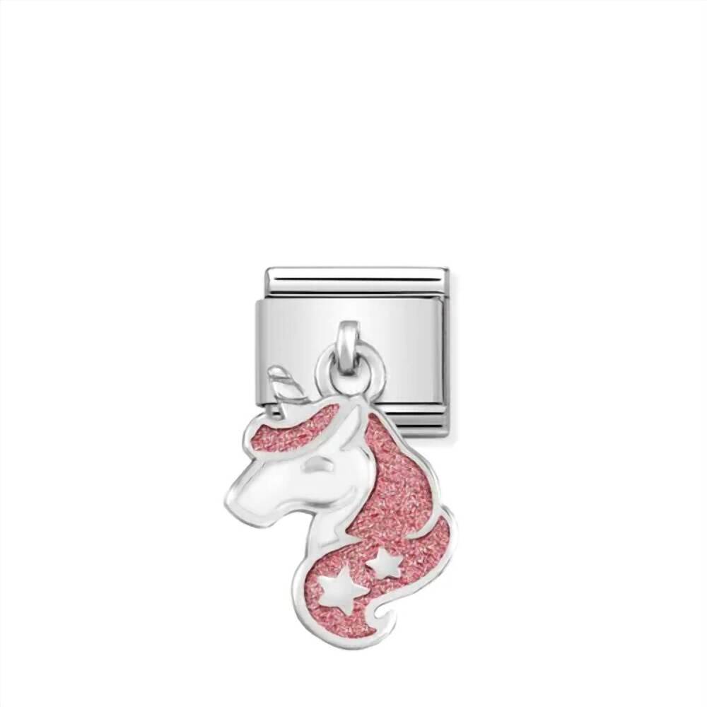 NEW NOMINATION women's for her links bracelet in unicorn charm